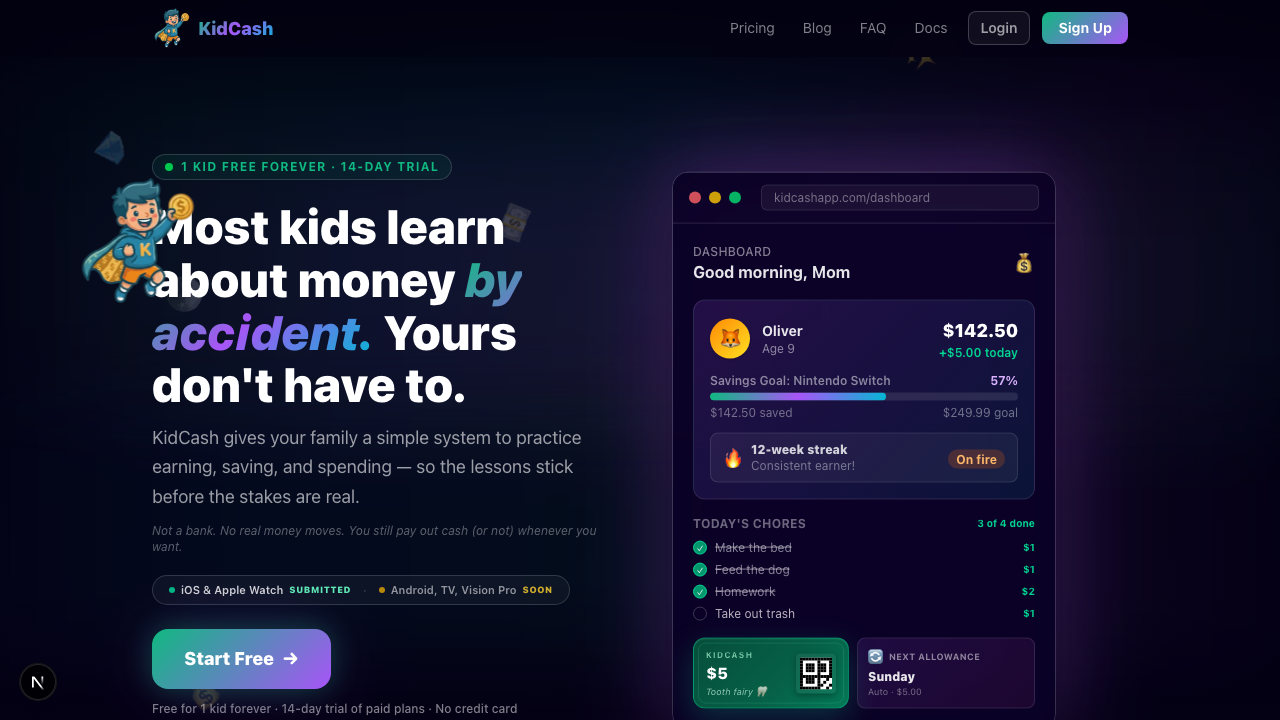 KidCash screenshot